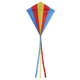 Outdoor Multicolor Triangle Rhombus Flying Kite Met 30M Line